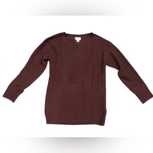 Lularoe Mariah Knit Burgundy Long Sleeve Sweater Size XS